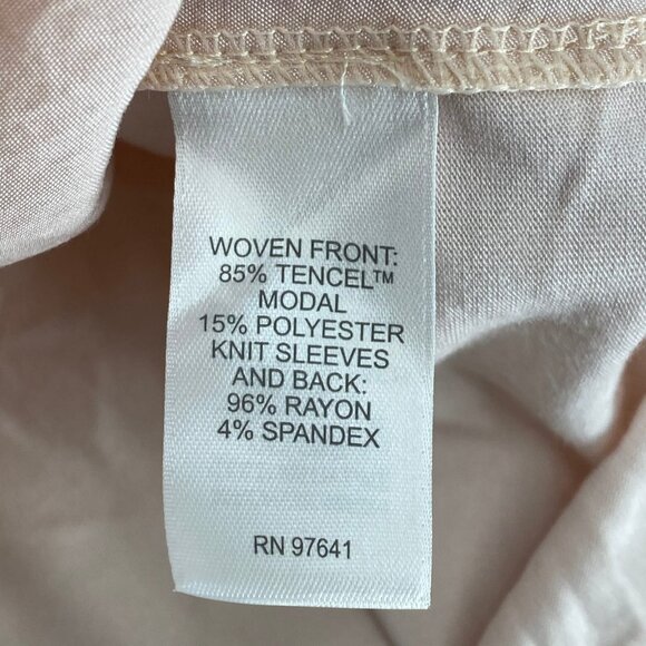 J. Jill Pink V-Neck 3/4 Sleeve Blouse | Size L - Picture 2 of 7